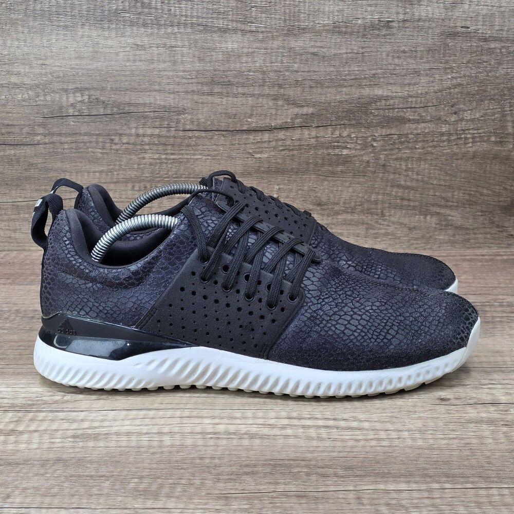 Adidas Adicross Bounce Men's Size 10.5 Black Leather Spikeless Golf Shoes F33736